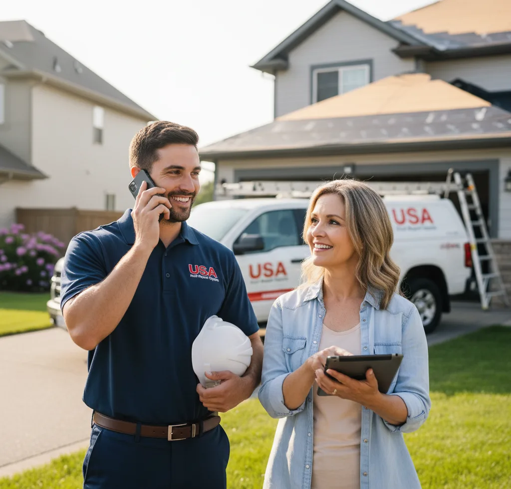 USA Roof Repair Experts customer support in Quinton
